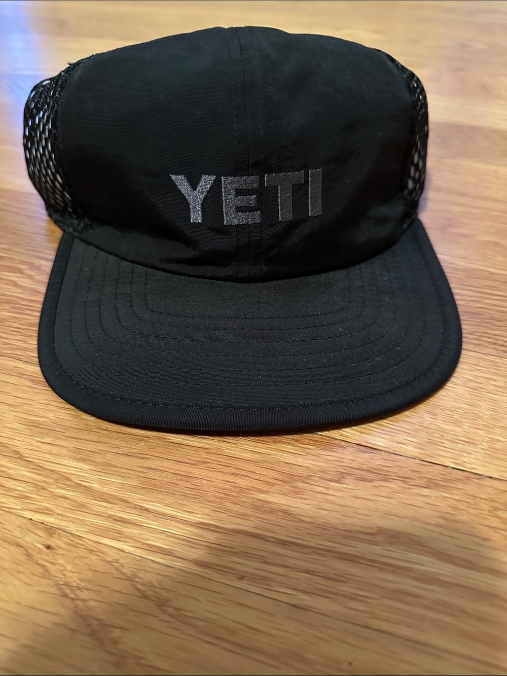 Yeti Black Performance Cap with Embroidered Logo NWT mesh